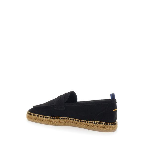 Castaner Men 'Nacho' Black Espadrillas With Penny Slot In Suede Man